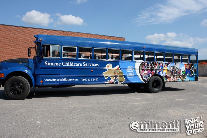 Partial Bus Wrap - Simcoe Childcare Services