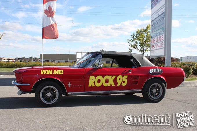 Rock95 Mustang graphics