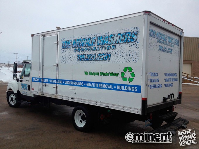 Mobile Washers Truck Wrap - Barrie
