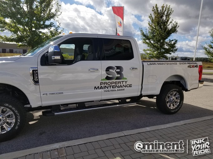 SB Truck Lettering Decals - Barrie