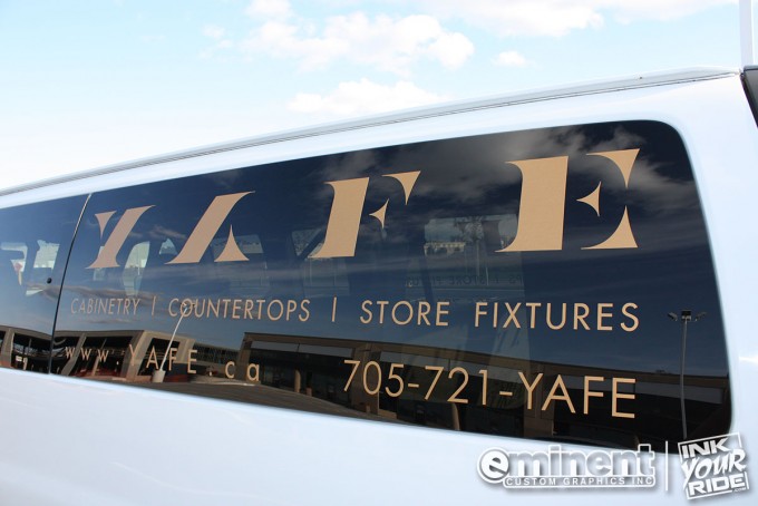 Gold Lettering Vehicle decals - Barrie