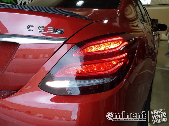 Mercedes Carbon Fibre Taillight Accent Tint