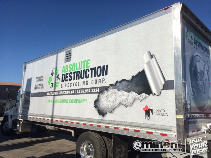 Recycling Box Truck Wrap - Barrie