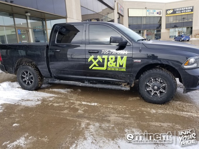 J&M Truck Graphics and Decals Side View- Barrie