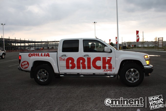 The Brick Truck Wrap Side View - Barrie 