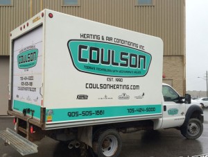 Box Truck Wrap - Coulson Heating