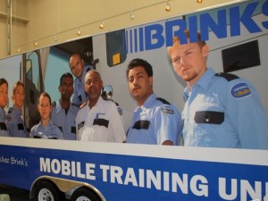 Brinks mobile training trailer wrap