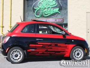 Fiat 500 custom wrap