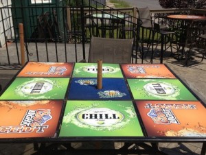 Beer Graphics on Patio Table Wrap