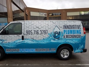 Innovative Plumbing Van Wrap Side View - Barrie