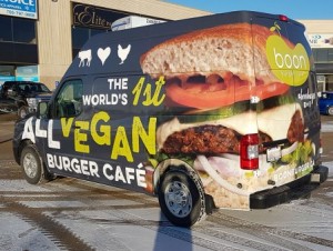 Boon Burger Vehicle Wrap Rear View - Barrie
