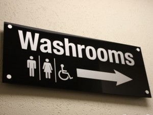 Bathroom Way-Finding Signage