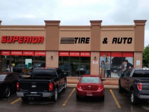 Superior Tire & Auto Window Graphics and Storefront - Barrie